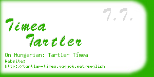 timea tartler business card
